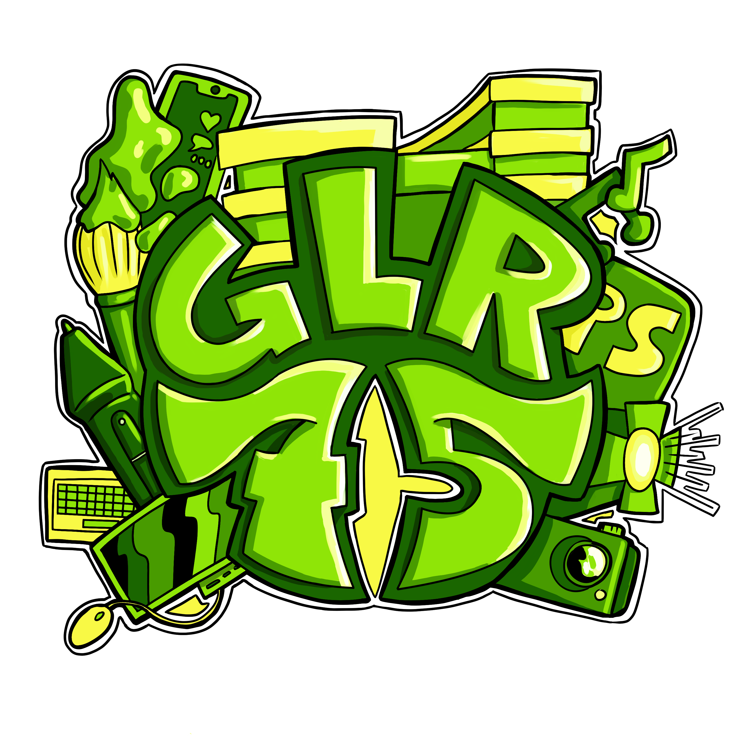 75 jaar GLR jubileumlogo